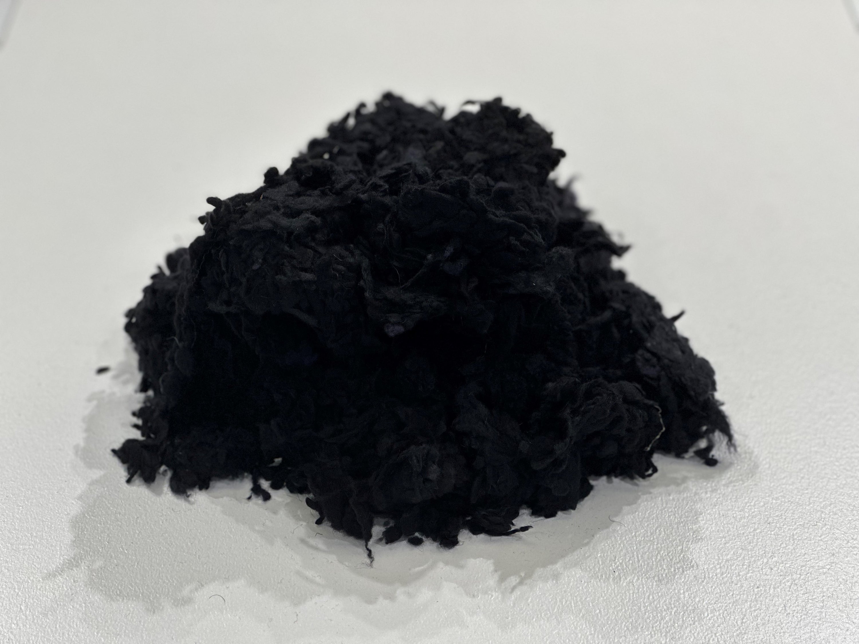 Black Merino Wool Ball Filling.