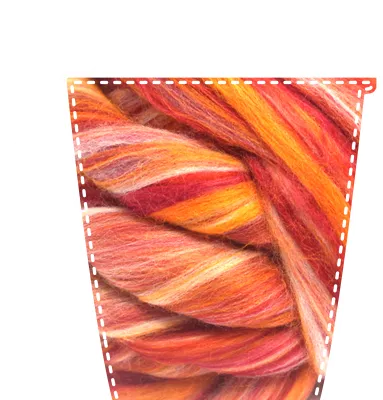 Merino+silk blend.