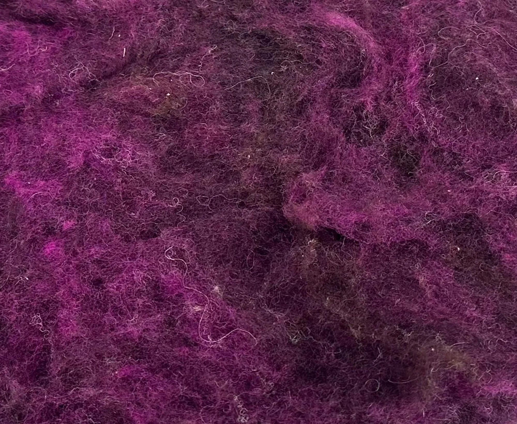Big British Batt Plum Carded Wool Batts WoW