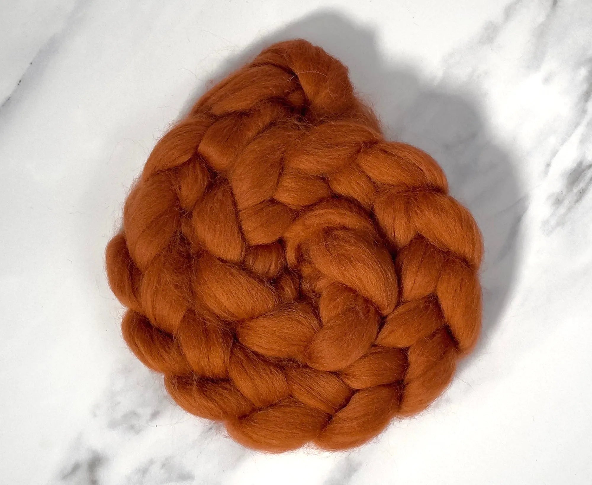 Blue Faced Leicester Rust Orange Dyed Wool World Of Wool