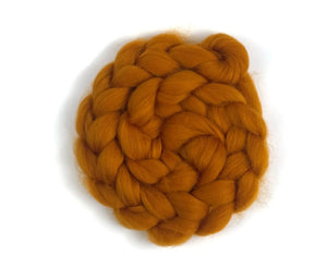 Blue Faced Leicester Amber Orange Dyed Wool World Of Wool