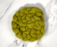 Blue Faced Leicester Lichen Yellow Dyed Wool World Of Wool