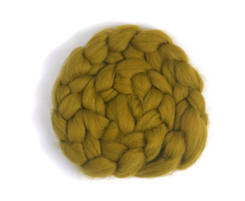Blue Faced Leicester Lichen Yellow Dyed Wool World Of Wool