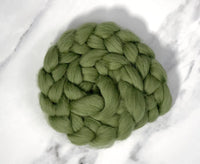Blue Faced Leicester Olive Green Dyed Wool World Of Wool