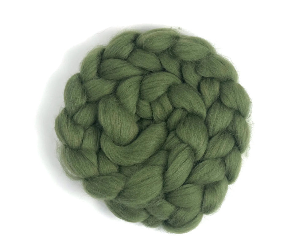 Blue Faced Leicester Olive Green Dyed Wool World Of Wool