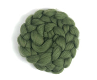 Blue Faced Leicester Olive Green Dyed Wool World Of Wool