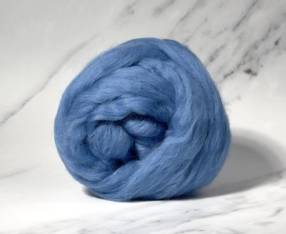 Blue Faced Leicester Cornflower Blue Dyed Wool World Of Wool