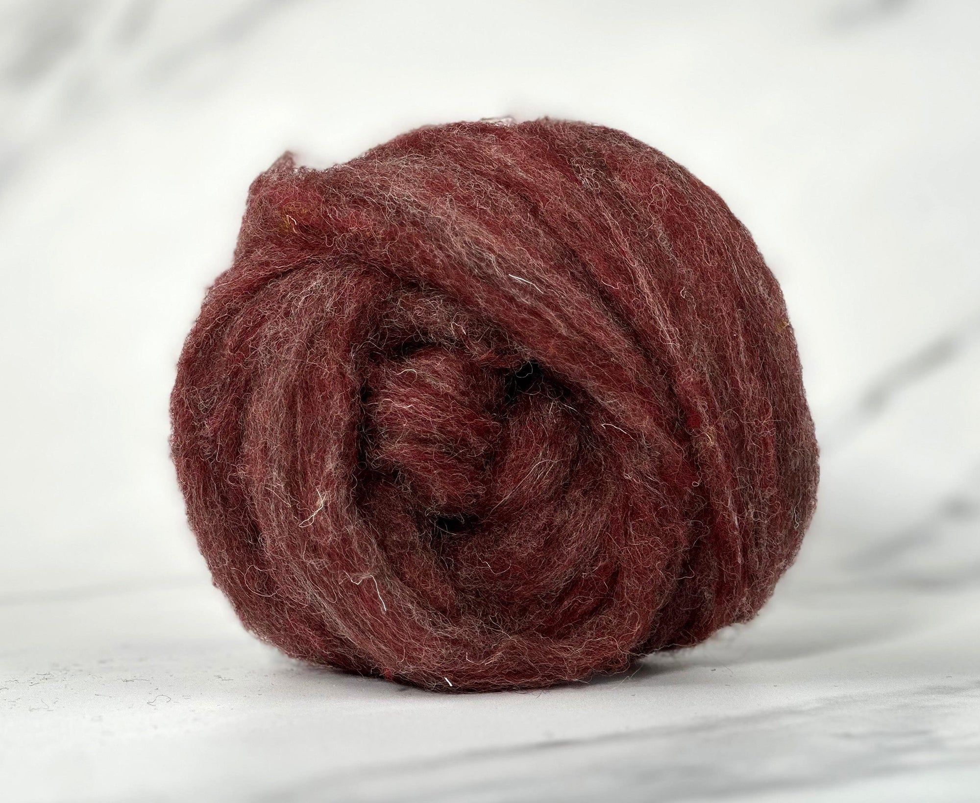 Tudor Red British Sliver Carded Wool World Of Wool