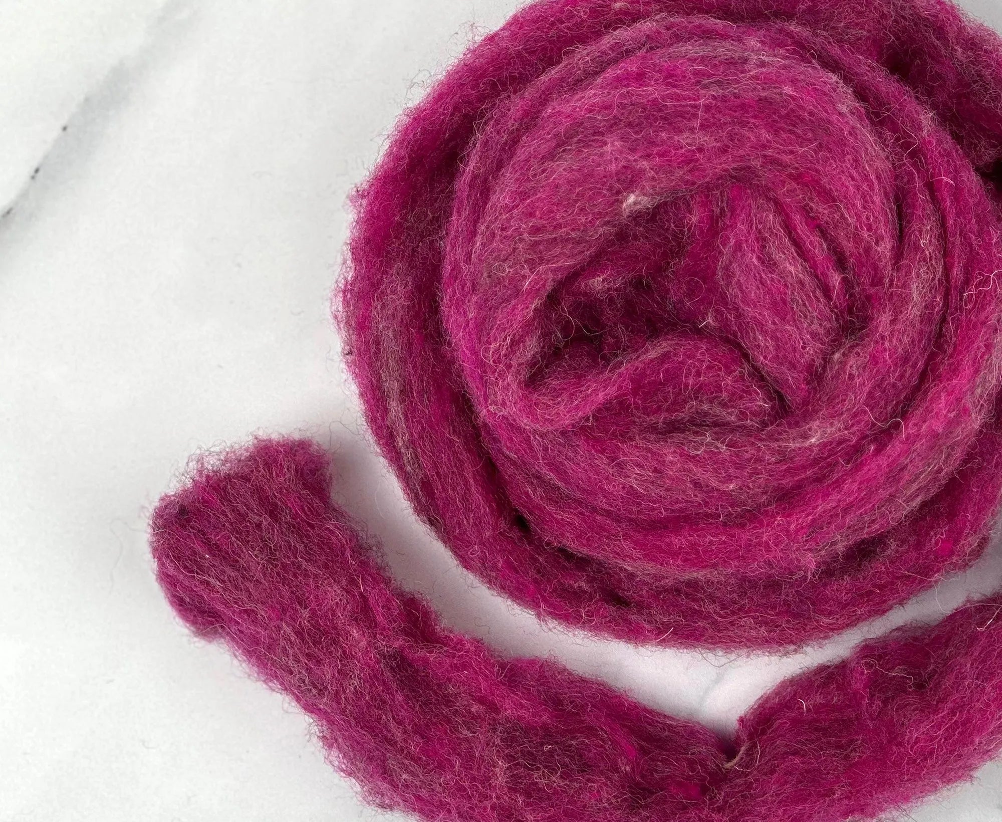 Tickled Pink British Sliver Carded Wool World Of Wool