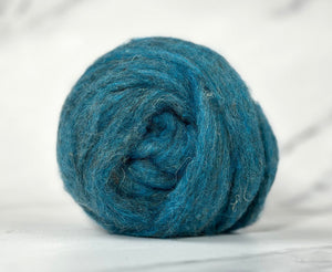 Riverboat Blue British Sliver Carded Wool World Of Wool