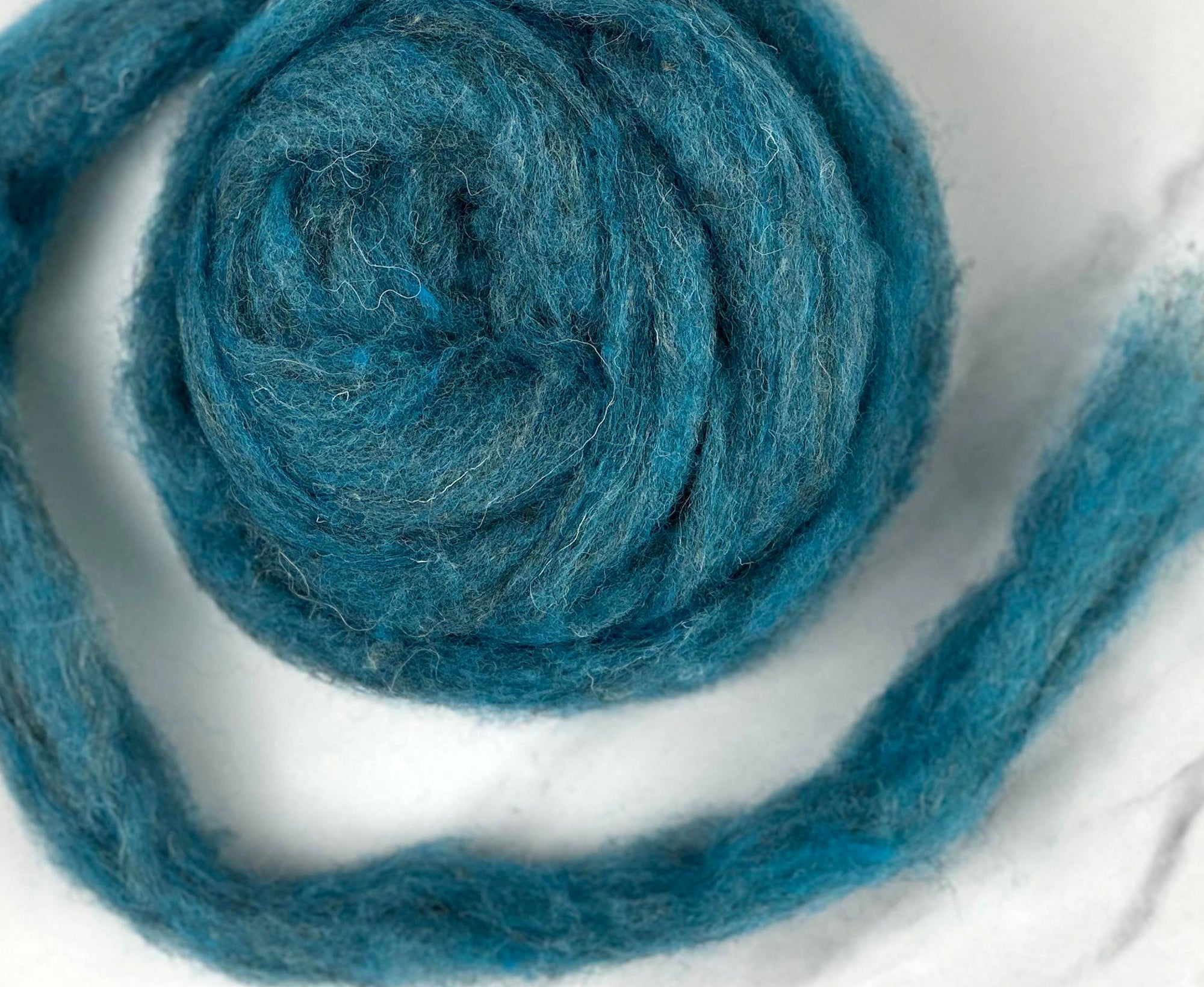 Riverboat Blue British Sliver Carded Wool World Of Wool