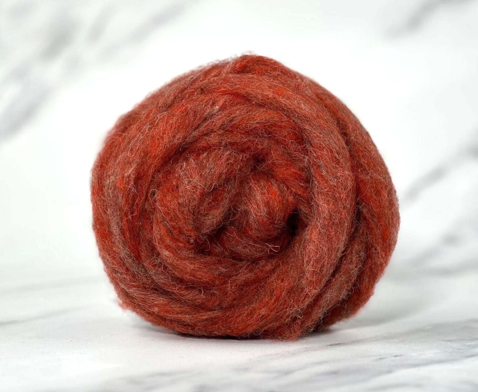 Honey Pot Orange British Sliver Carded Wool World Of Wool