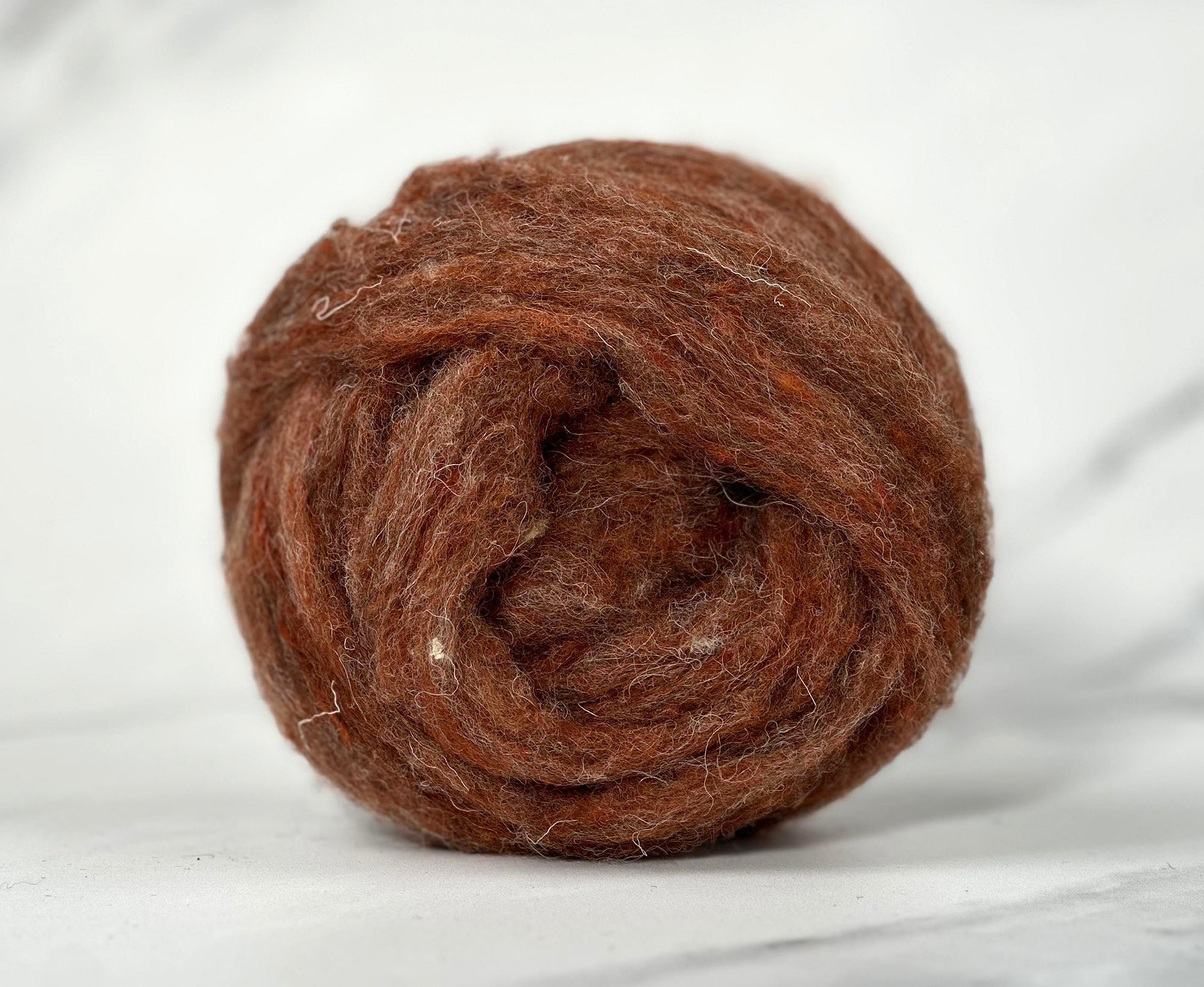 Amber Ale Orange British Sliver Carded Wool World Of Wool