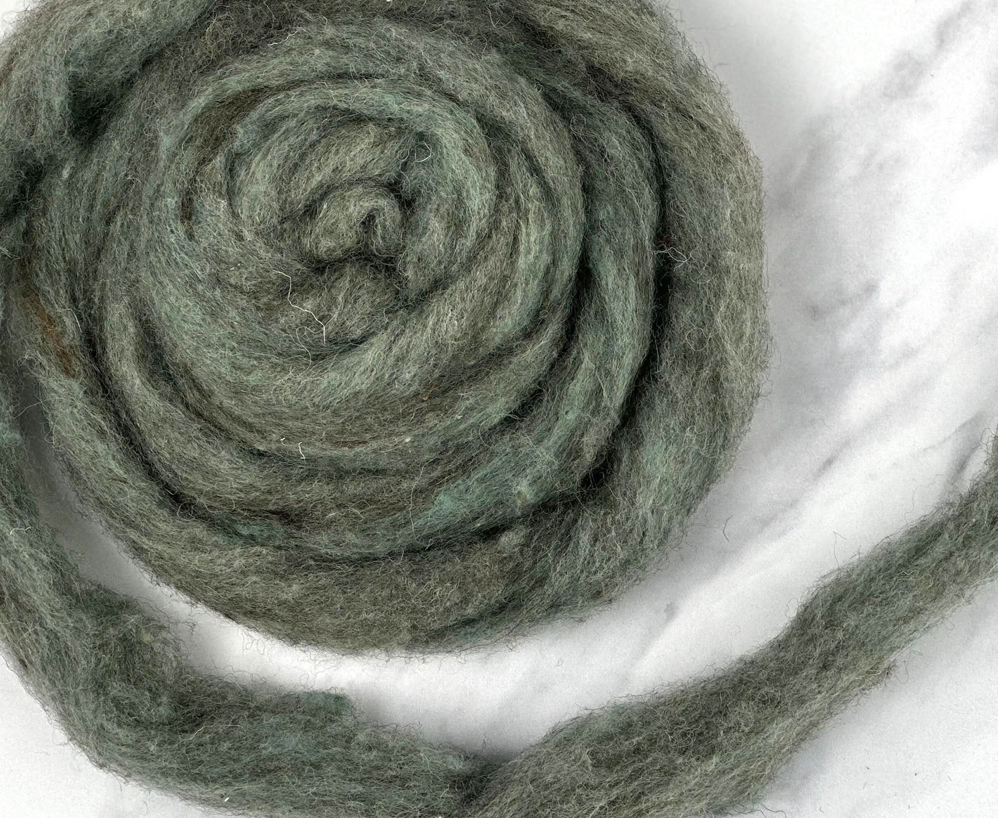 Cornish Sea Blue British Sliver Carded Wool World Of Wool