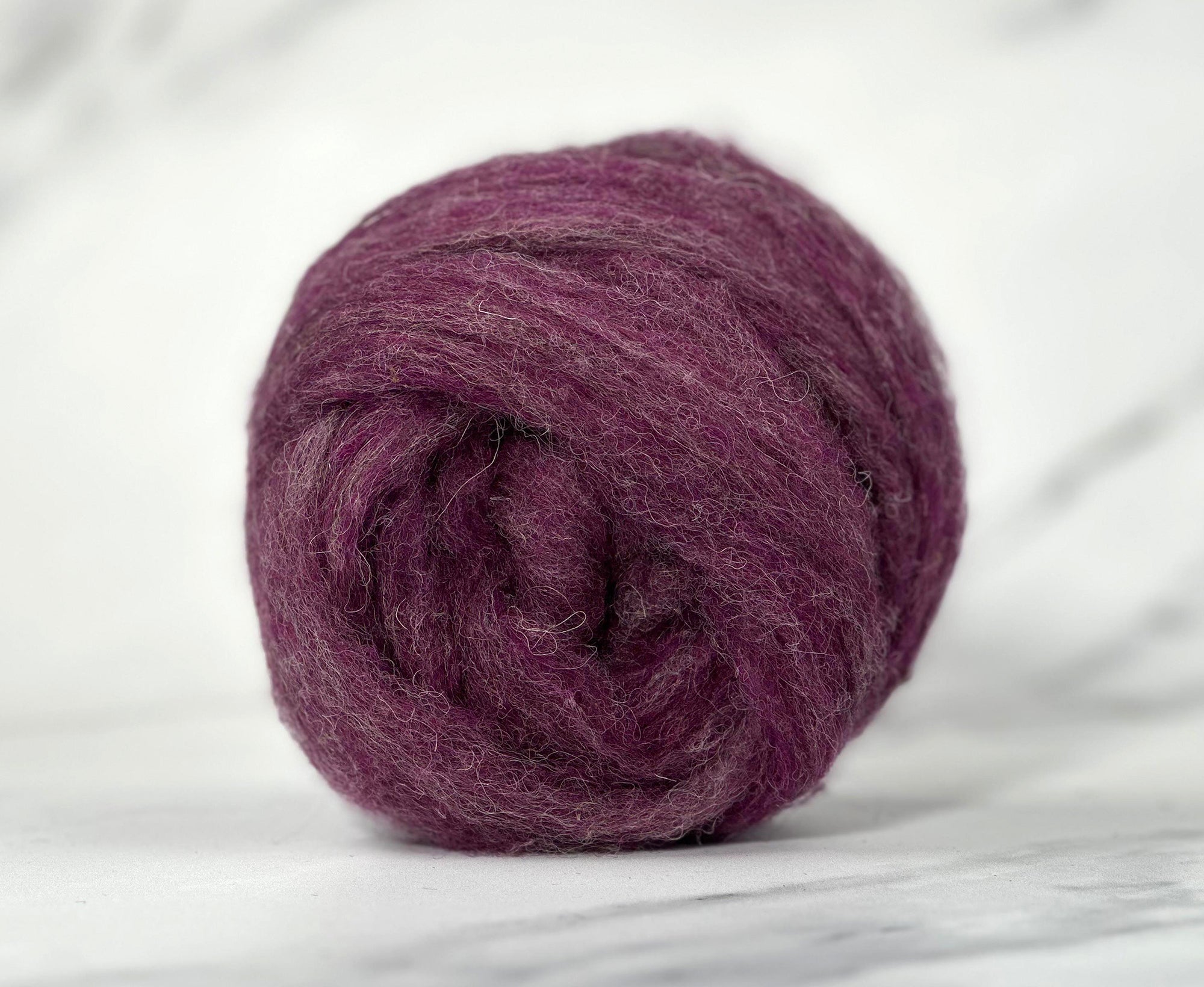 Bramble Purple British Sliver Carded Wool World Of Wool