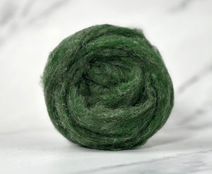 Highland Fern Green British Sliver Carded Wool World Of Wool