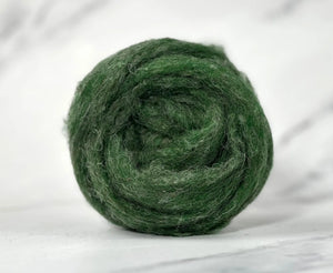 Highland Fern Green British Sliver Carded Wool World Of Wool