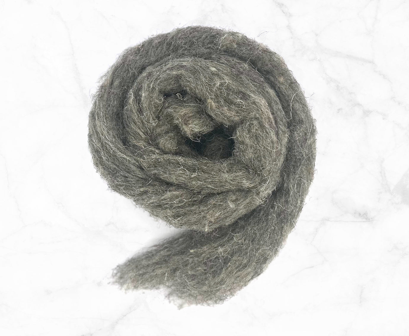 Carded Grey Herdwick Sliver.
