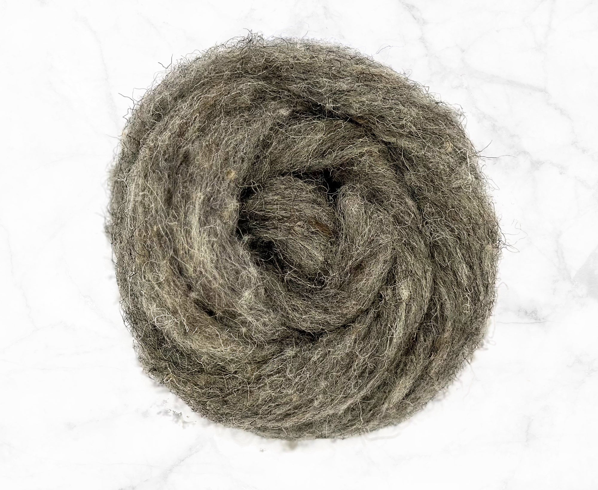 Carded Grey Herdwick Sliver.
