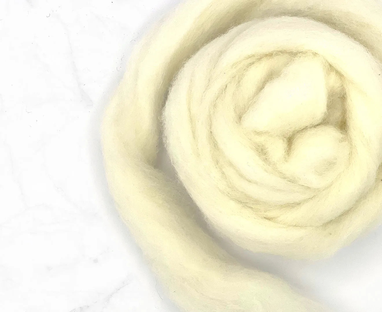 Carded Core Wool Sliver.