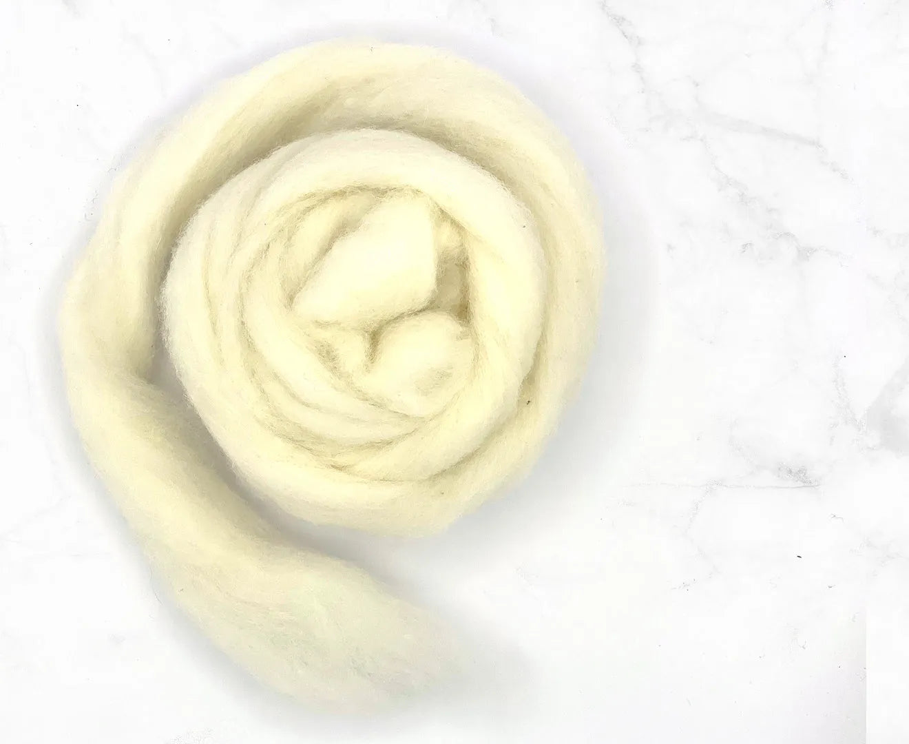 Carded Core Wool Sliver.