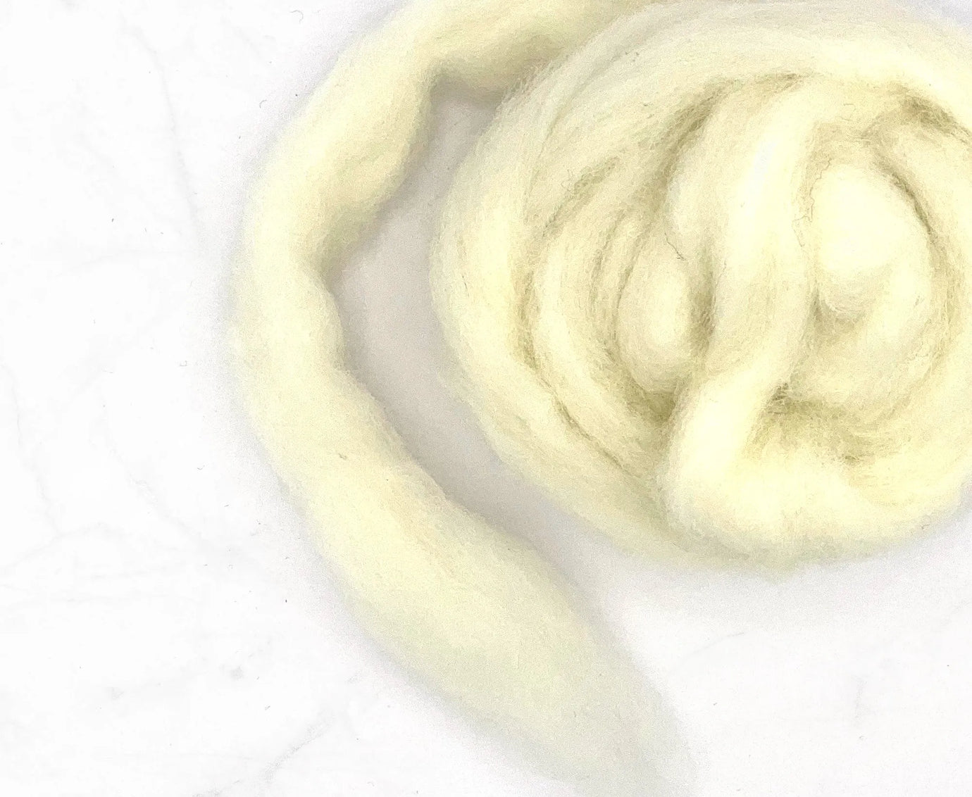 Carded White Corriedale Sliver.