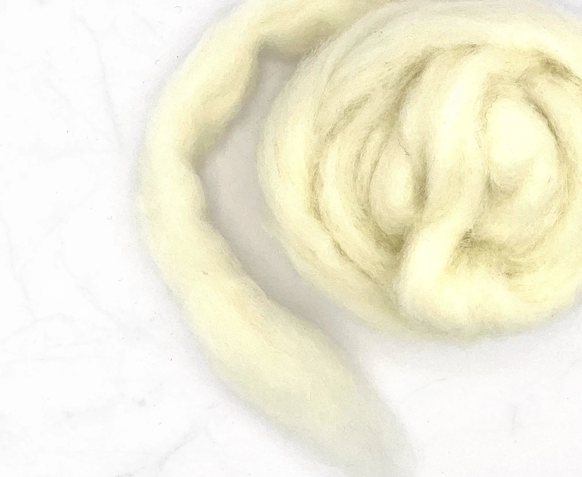 Carded White Corriedale Sliver.
