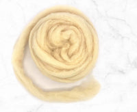 Carded Corriedale Sliver Sandstone.