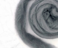 Carded Corriedale Sliver Ash Carded Wool WoW