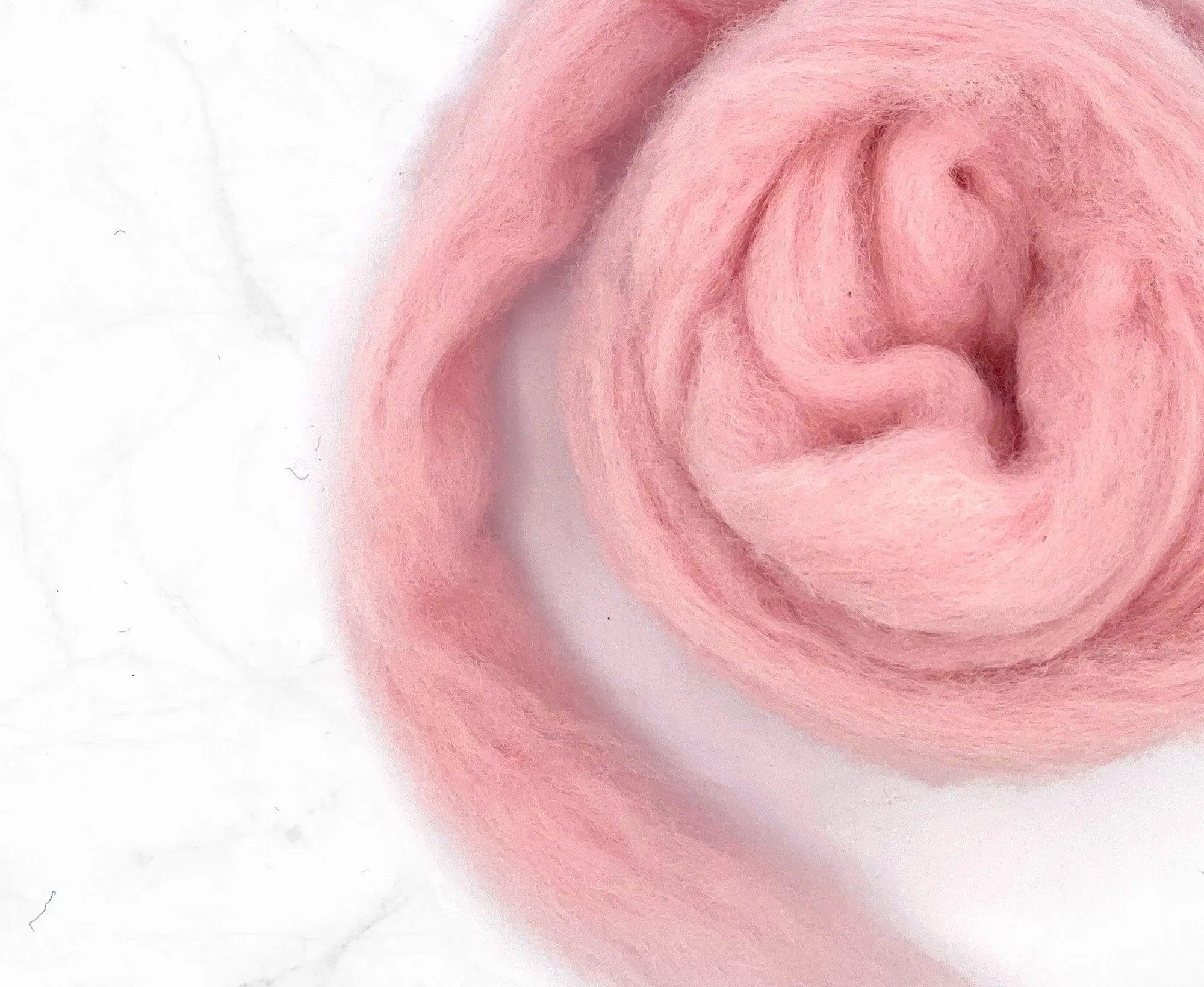 Carded Corriedale Sliver Candy Floss Carded Wool WoW