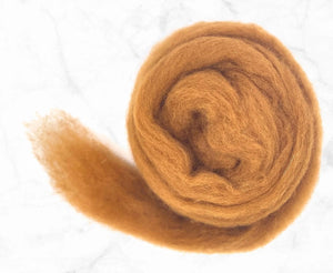 Chestnut Chap Felting Wool Carded Wool WoW