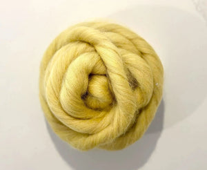 Speckle Dandelion Yellow Dyed Wool WoW