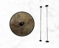 Black Glass Eyes On Sticks.