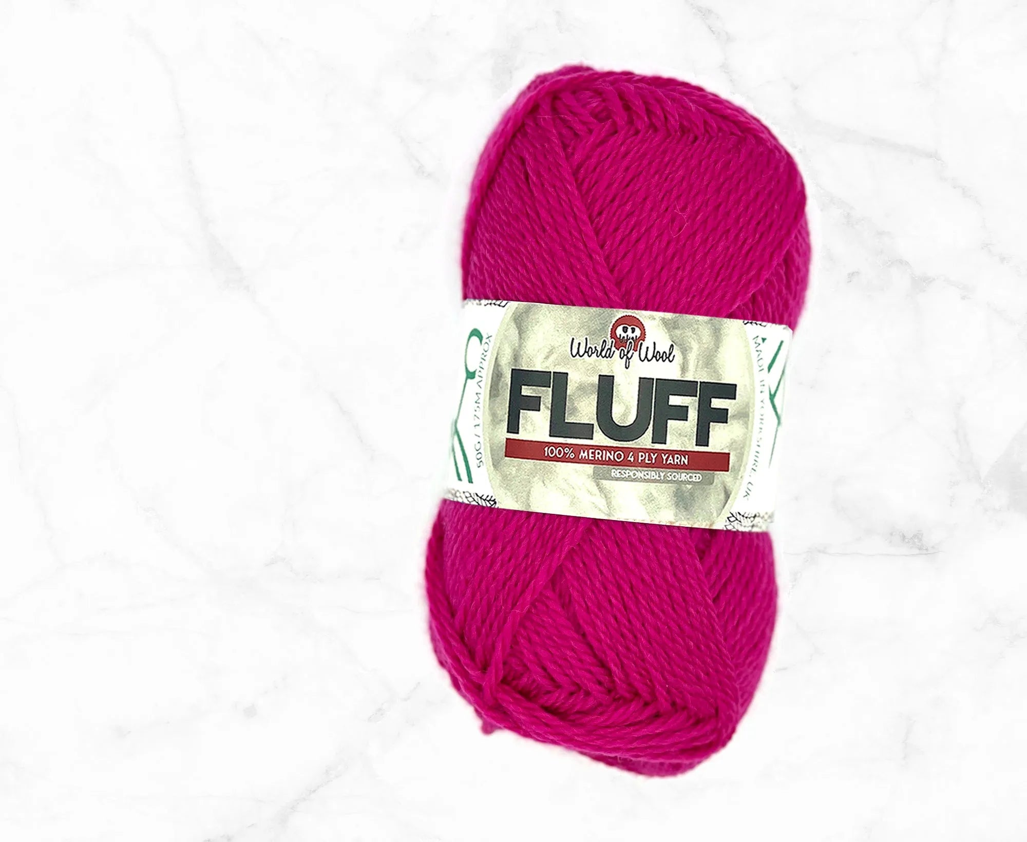 Pom Pom Fluff Merino 4 Ply Yarn.