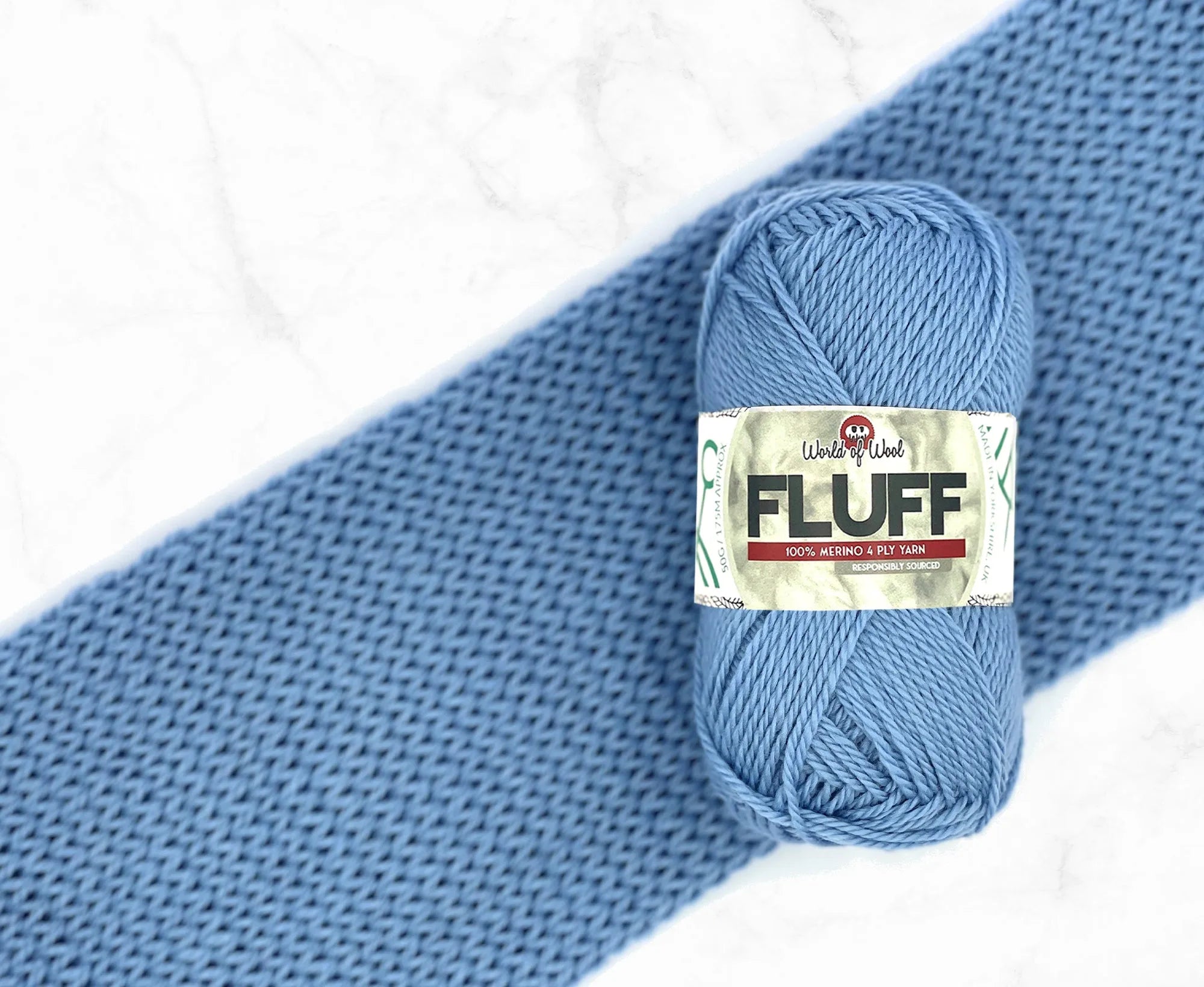 Bobble Hat Fluff Merino 4 Ply Yarn.
