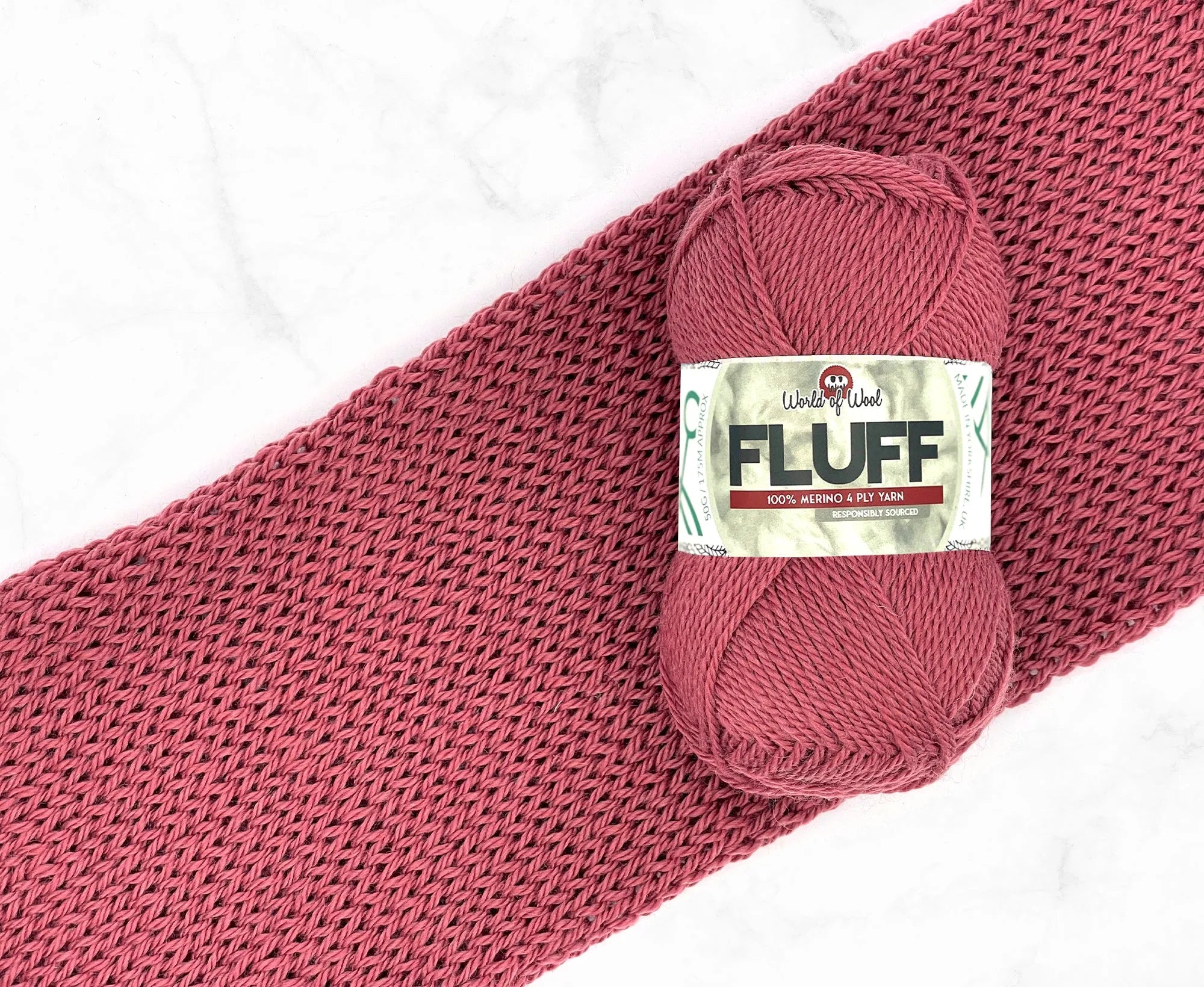 Powder Puff Fluff Merino 4 Ply Yarn.