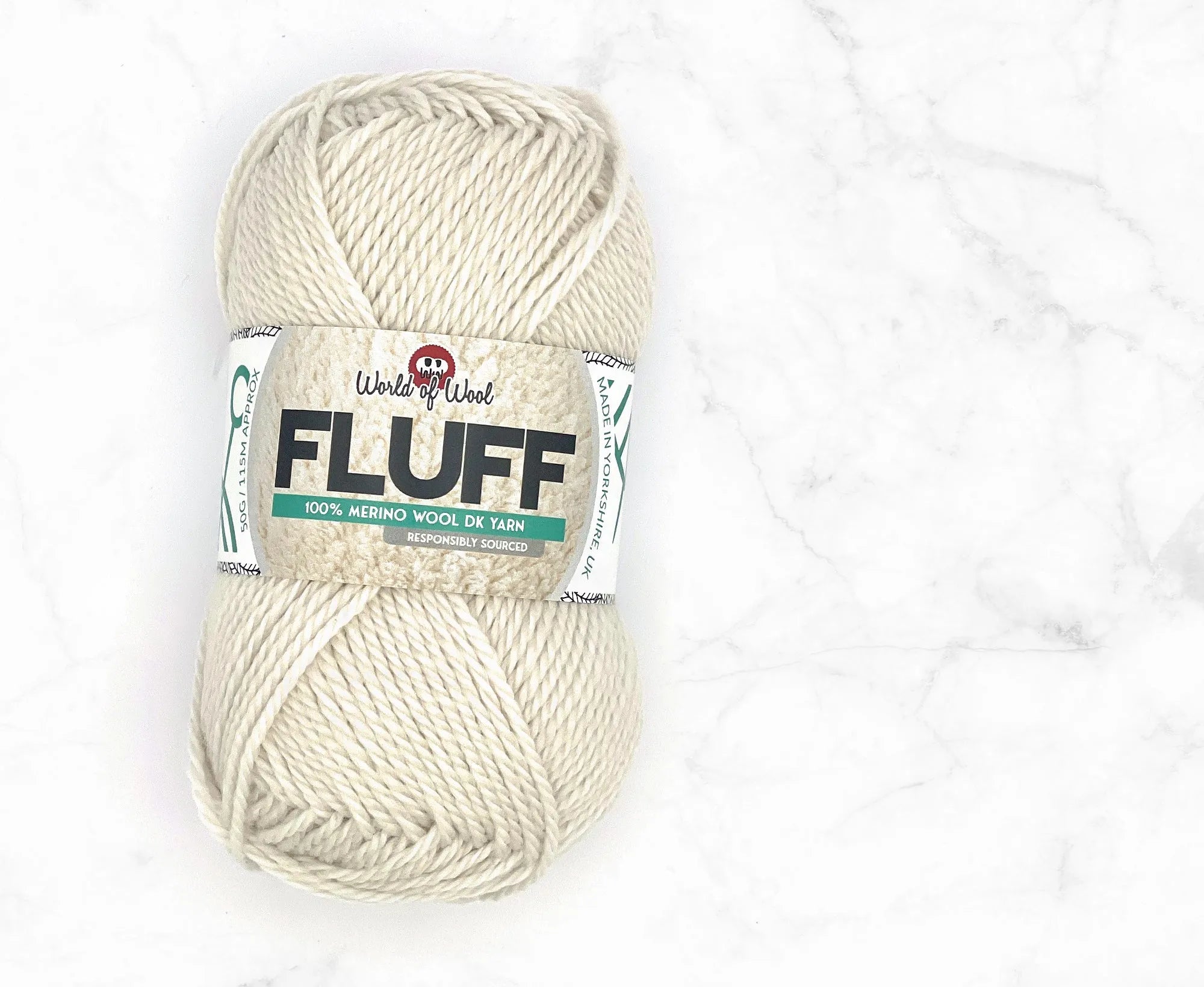 Fallen Snow Fluff Merino DK Yarn.