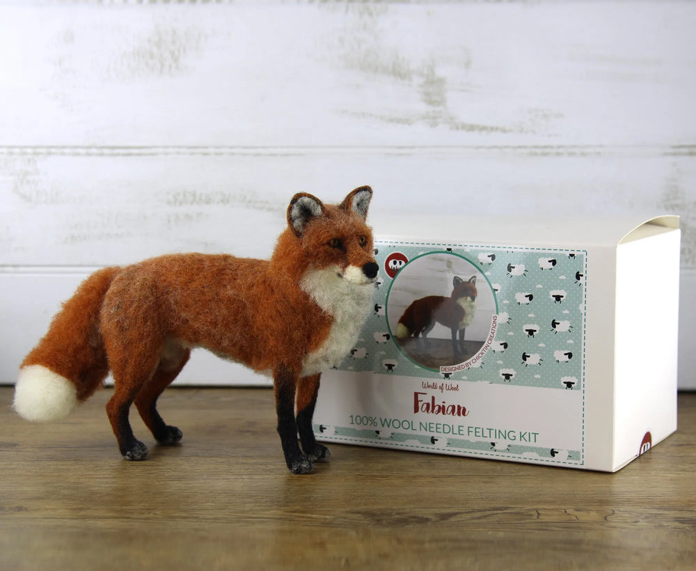 Fabian The Fox | Needle Felting Kit.