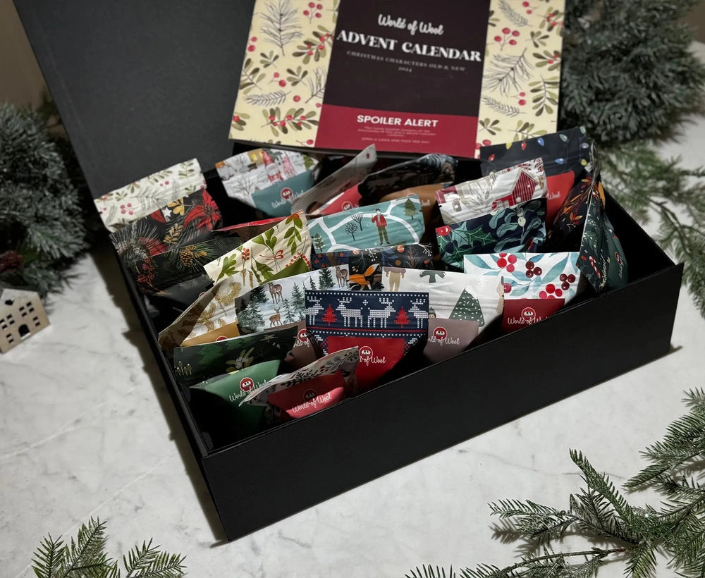 World of Wool Fibre Advent Calendar 2024.