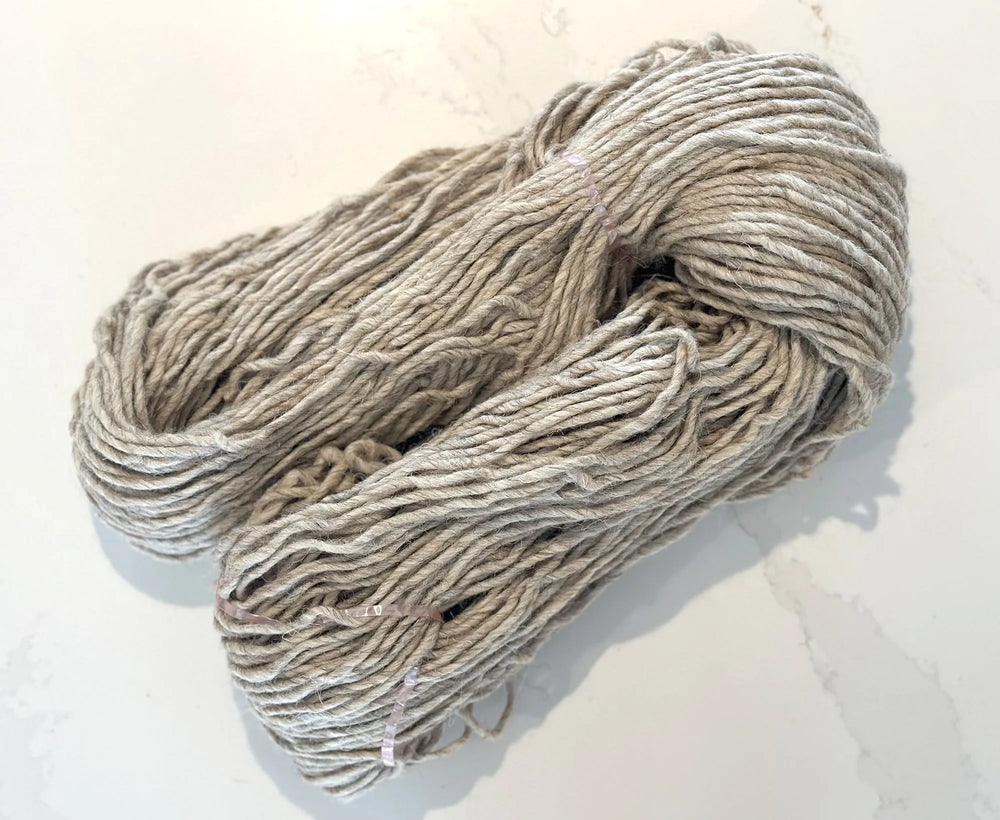 Fawn Slim Dread Felted Yarn.