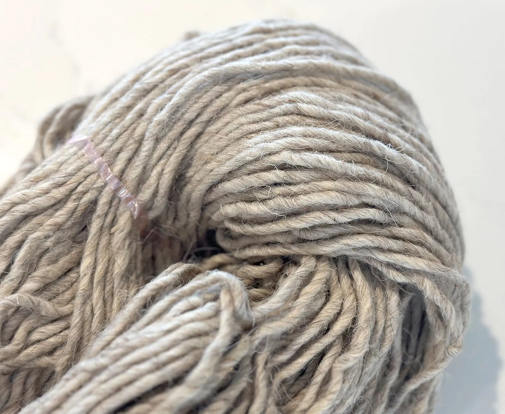 Fawn Slim Dread Felted Yarn.