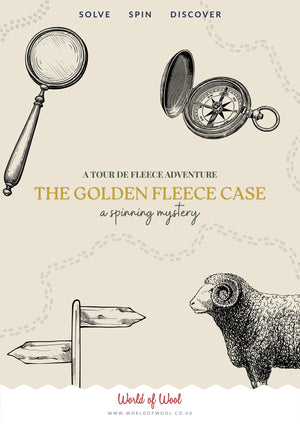 The Case of the Golden Fleece (Tour de Fleece spinning box) Blends World Of Wool