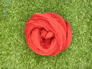 Oxide Orange Carded Corriedale Sliver Blends World Of Wool