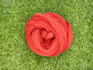 Oxide Orange Carded Corriedale Sliver Blends World Of Wool