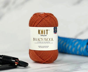 Stanage Orange Isaac's Wool 4 Ply Yarn Yarn World Of Wool