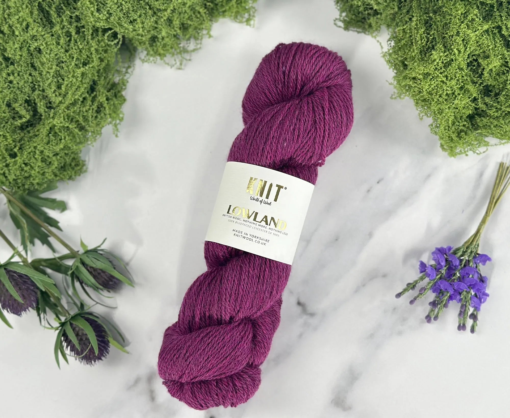 Sloe Gin Purple Lowland DK Yarn Yarn World Of Wool