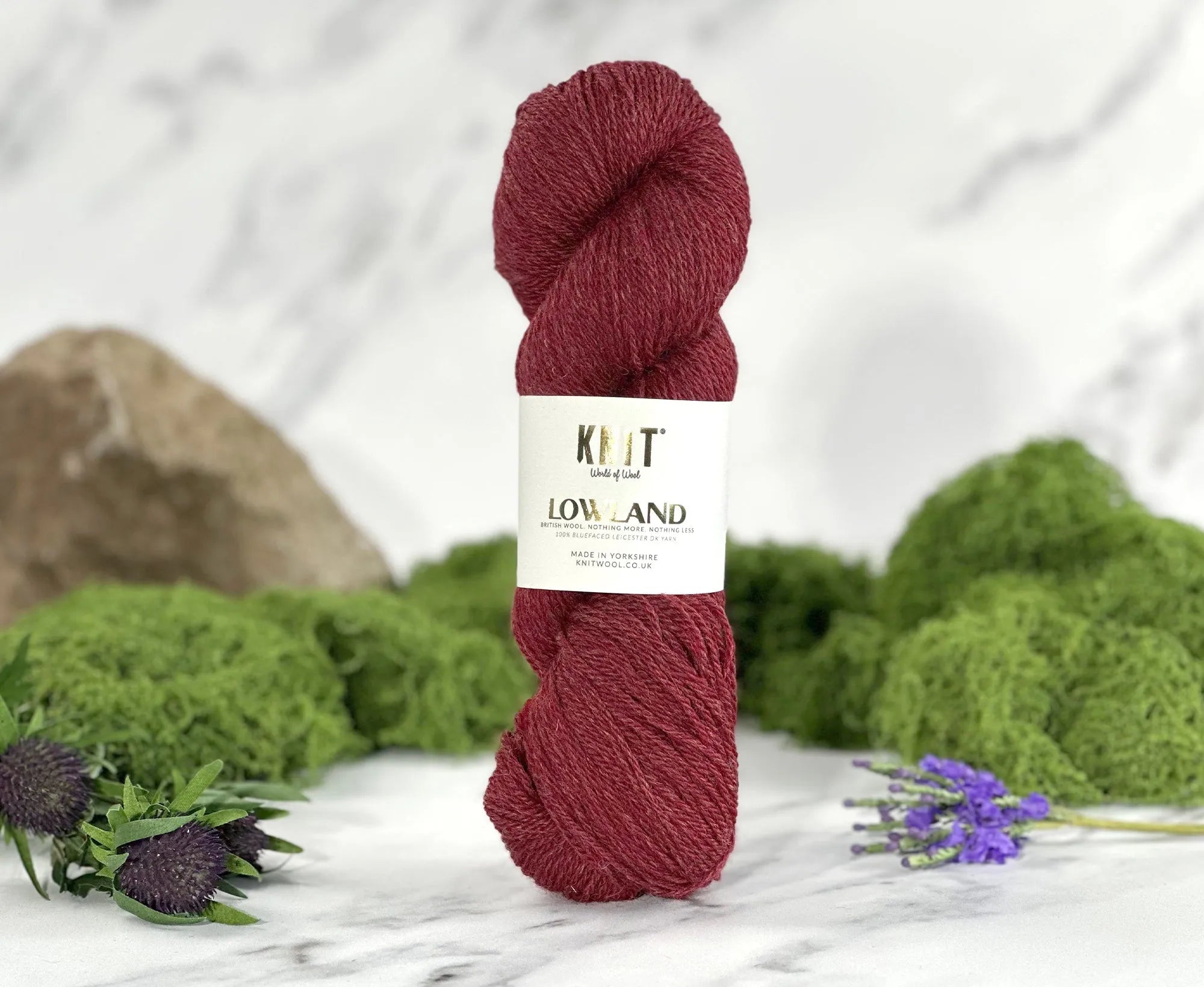 Poinsettia Red Lowland DK Yarn Yarn World Of Wool