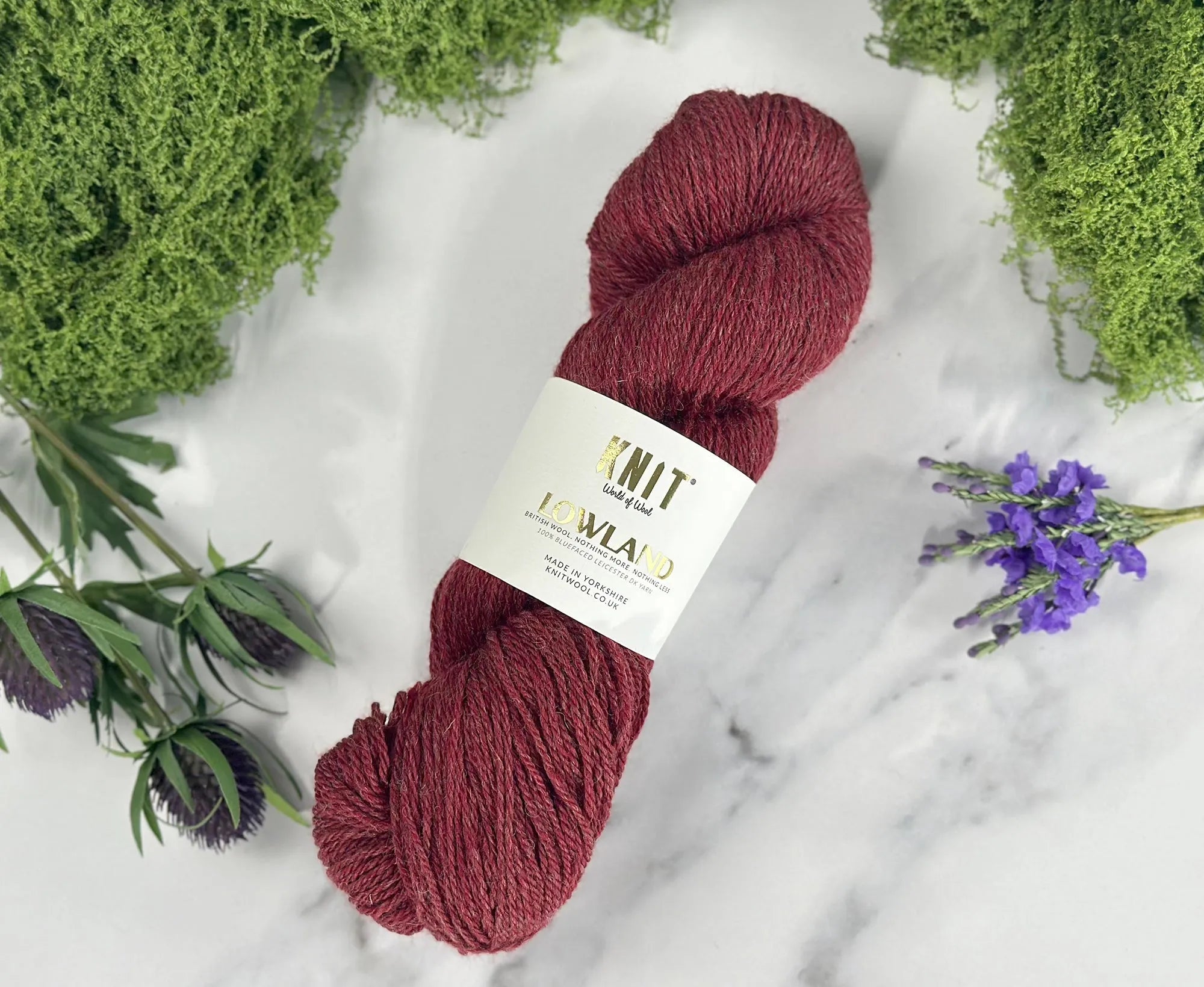 Poinsettia Red Lowland DK Yarn Yarn World Of Wool