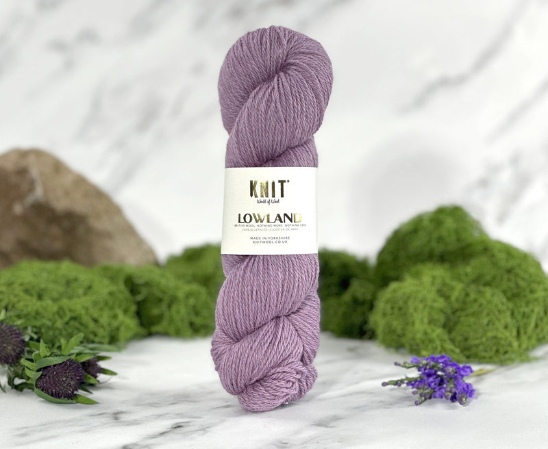 Thistle Purple Lowland DK Yarn, Yarn, Yarn, World Of Wool