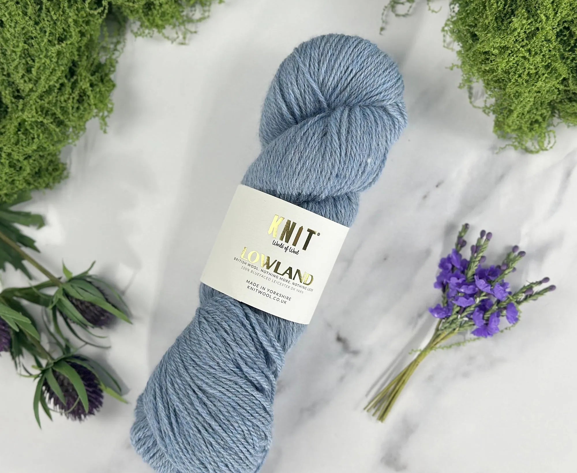 Sea Cliff Blue Lowland DK Yarn Yarn World Of Wool